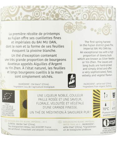 Terre d'Oc Organic Imperial White Tea 40g - Buy Online on GoSupps.com