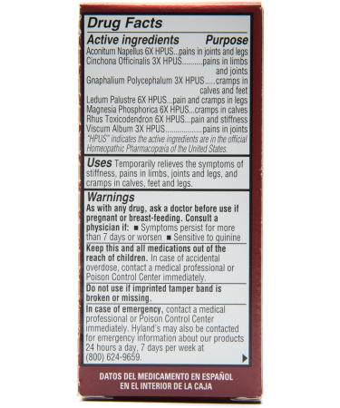 Hyland's Leg Cramps Relief - Fast-Acting Homeopathic Solution for Leg Cramps | Shop Internationally - Buy Online on GoSupps.com