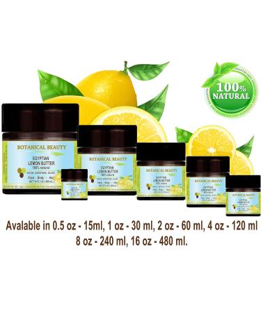 Lemon Butter Egyptian 100% Natural - Pure Botanicals Virgin Unrefined Blend for Skin Hair & Nail Care | 4 Fl. oz. by Botanical Beauty - Buy Online on GoSupps.com