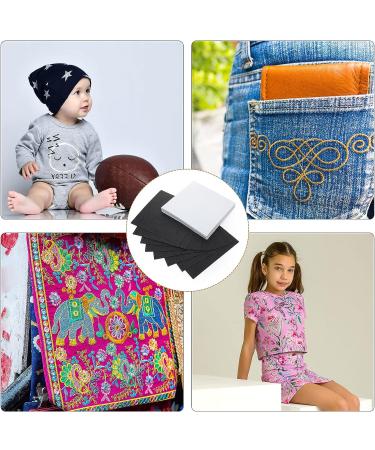 200 Sheets Tear Away Stabilizer Backing for Embroidery - Medium Weight 2.1 oz - Black and White Precut Fabric Stabilizer - for Machine Embroidery, Hand Sewing, Hoops, Quilting - 8x8 Inch - Buy Online on GoSupps.com