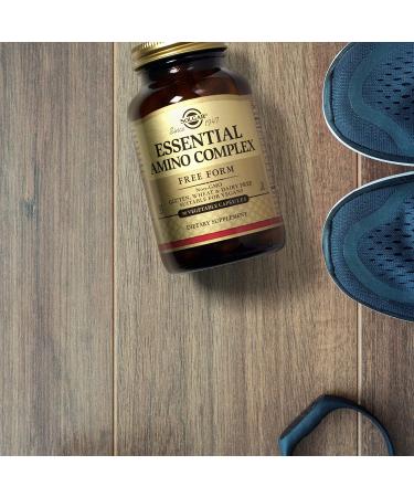 Solgar Essential Amino Complex 60 Vegetable Capsules - Non-GMO, Vegan, Gluten-Free, Dairy-Free, Kosher - 60 Servings (60 Count) - Buy Online on GoSupps.com