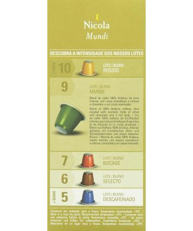 NICOLA Mundi Coffee Capsules Compatible with Nespresso Machines 100-Count - Buy Online on GoSupps.com