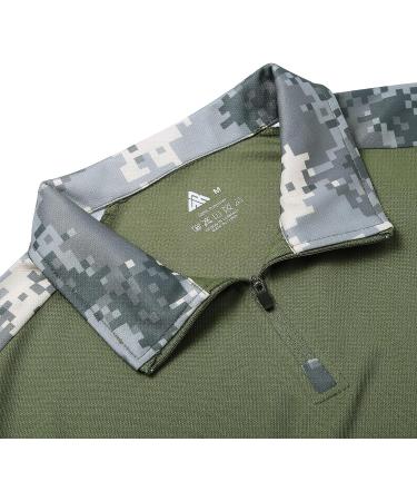 ZITY Men's Tactical Military Golf Shirt - Short Sleeve Army T-Shirt (111) - XX-Large, Army Green - Buy Online on GoSupps.com