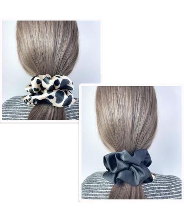 Firecolor Large Satin Silk Scrunchies Hair Ties - 6 Pack Neutral Hair Accessories for Women and Girls - Strong Elastic Bands - No Damage - L Set 1 - Buy Online on GoSupps.com
