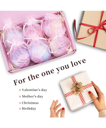 ToyRis Bath Bombs Gift Set - 6 Extra Large 5.9oz with Hairpin Inside | Essential Oils Bubble Bath for Moisturizing Dry Skin | Pretty Surprise Gifts for Women and Girls - Buy Online on GoSupps.com