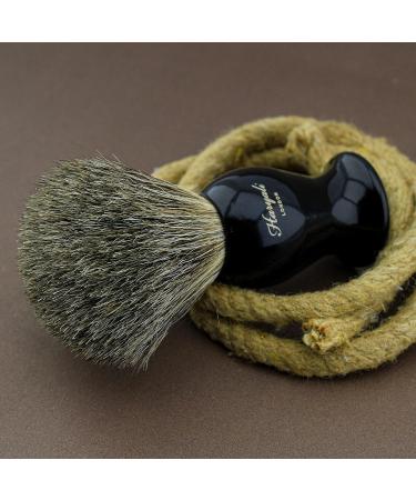 Haryali London 3 Pc Shaving Kit with Cut Throat Razor, Super Badger Hair Brush, and Shaving Soap - Black Color - Unique Gift Set - Buy Online on GoSupps.com