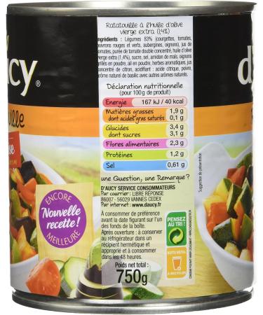 d'aucy Ratatouille Ni oise New Recipe 750 g - Buy Online on GoSupps.com