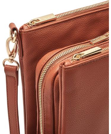 Chic Myabetic Cherise Diabetes Handbag for Glucose Monitoring & Insulin Storage - Cognac - Buy Online on GoSupps.com