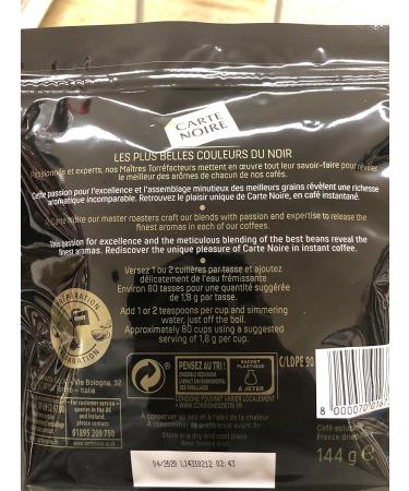  Carte Noire Carte Noire Delicate & aromatic classic soluble coffee - The package of 144g - Buy Online on GoSupps.com