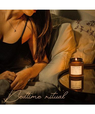 Lavender Scented Sleep Candles Gift Set for Women - Promotes Relaxation, Relieves Stress and Anxiety - Perfect Gift for Her - Buy Online on GoSupps.com
