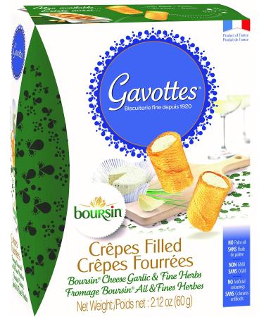 Gavottes, Cracker Boursin Cheese Filled, 2.12 Ounce 2.12 Ounce (Pack of 1) - Buy Online on GoSupps.com