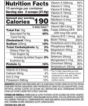 SlimFast Keto Meal Replacement Powder - Fudge Brownie Batter, Low Carb with Whey & Collagen Protein, 10 Servings (Pack of 1) - Buy Online on GoSupps.com