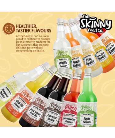 Skinny Food Co Sugar-Free Pina Colada Martini Skinny Cocktail Mixer 1 Litre - Low Calorie 0g Sugar - Vegan Gluten-Free & Keto Friendly - Tropical flavour with Mango Passion Fruit & Orange - Buy Online on GoSupps.com