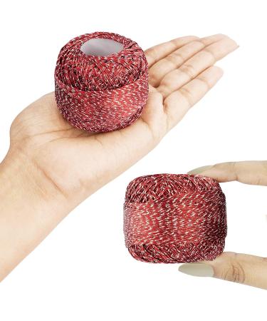 Kurtzy Colourful Glitter Crochet Yarn Set - 10 Balls with Hooks - 950/1040 Yards of Sparkly Acrylic Yarn - Buy Online on GoSupps.com