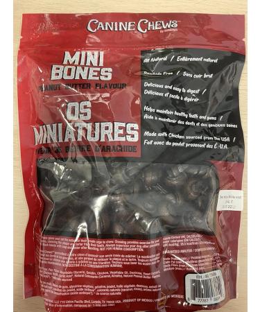 Canine Chews Mini Bones Make The Fun Last Longer Peanut Butter Flavour 80 Count Mini Bones 760 g - Buy Online on GoSupps.com