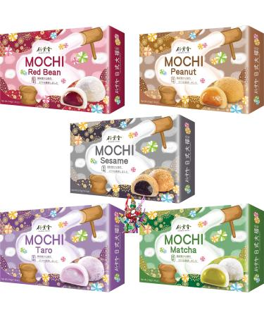 Yoaxia - 1050g 5 Set Mochi Selection with 5 different types of adhesive cake |30 tasteful Mochis + a small lucky trailer for free