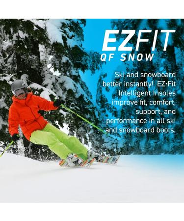 Masterfit EZFit QF Ski & Snowboard Boot Insoles - Pain Relief Inserts for Men & Women - for Regular & High Arch  Heel Support  Better Control  Reduce Fatigue (Regular/Medium) Regular Volume Medium - Buy Online on GoSupps.com