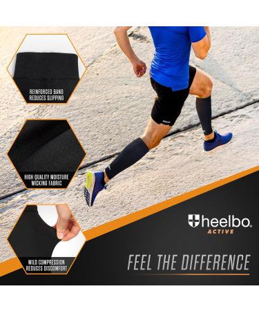 Copper Infused Calf Compression Sleeves - Support Muscle Recovery Improve Blood Circulation All Day Comfort Moisture Wicking Breathable - XL/XXL Black - Buy Online on GoSupps.com