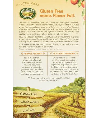 Nature's Path Organic Gluten Free Brown Sugar Maple Instant Oatmeal - 8 Packets | Non-GMO, 31g Whole Grains, 4g Plant Based Protein - 11.3 oz - Buy Online on GoSupps.com