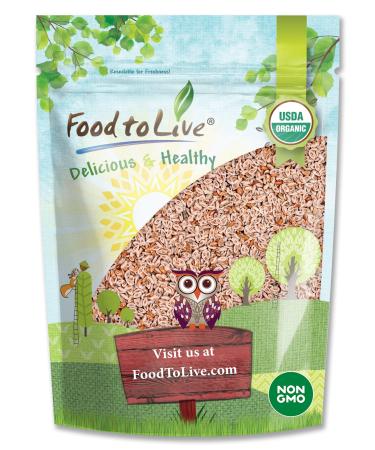 Food to Live Organic Whole Psyllium Seeds 2.5 Pounds - Non-GMO Vegan Kosher Keto Friendly Raw Bulk Natural Food Thickener for Cooking - Add a Boost to Smoothies and Dishes Seeds 2.5 Pound