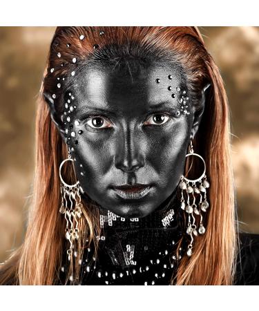 Funnylens Black Out Crazy Fun Contact Lenses -1 Pair with Container -4.00 Strength | Perfect for Halloween & Carnival - Buy Online on GoSupps.com