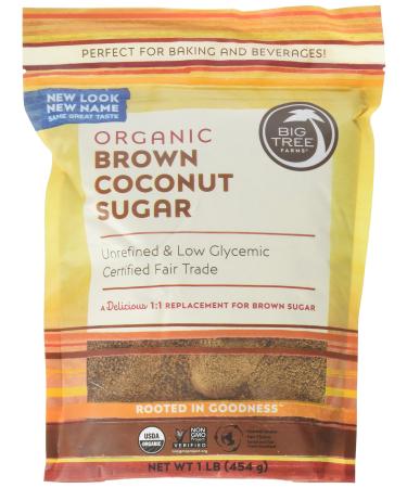 Big Tree Farms Organic Brown Coconut Sugar 1 lb (454 g)