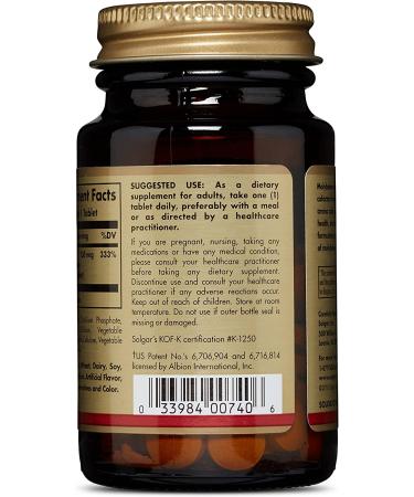 Buy Solgar Chelated Molybdenum 100 Tablets - Premium Supplements for Optimal Wellness - Buy Online on GoSupps.com