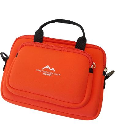 Buy Mind Care Essential Travel Pharmacy Bag - Neoprene Red Medical Pocket First Aid Kit | Portable Medicine Storage for Outdoor Adventures - Buy Online on GoSupps.com