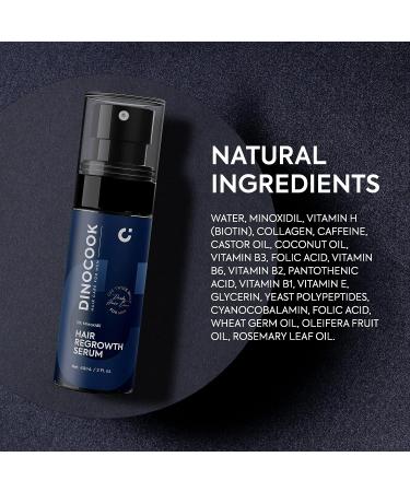 Men's Extra Strength 5% Minoxidil Hair Regrowth Treatment Spray with DHT Blocker - Hair Growth Serum with Vitamins for Thinning Hair - Minoxidil 5% Formula - Buy Online on GoSupps.com
