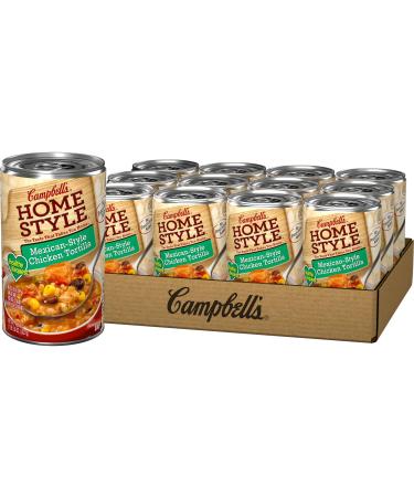 Campbells Homestyle Healthy Request Soup, Mexican Style Chicken Tortilla Soup, 18.6 Oz Can (Case of 12)