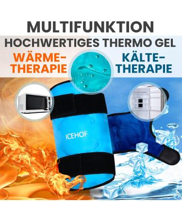 Icehof Knee Cooling Cuff | Universal Cool Pad for Knee Pain Relief | Large Cooling Strap & Package for Maximum Comfort - Buy Online on GoSupps.com