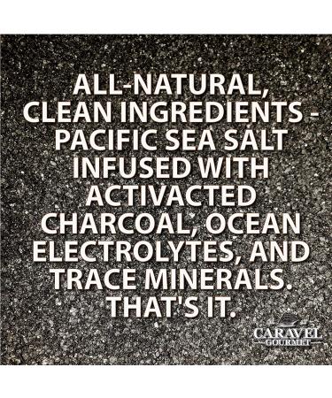 Hawaiian Black Lava Sea Salt Infused with Activated Charcoal - 4 oz Jar - Gluten-Free, MSG-Free, Non-GMO - Buy Online on GoSupps.com