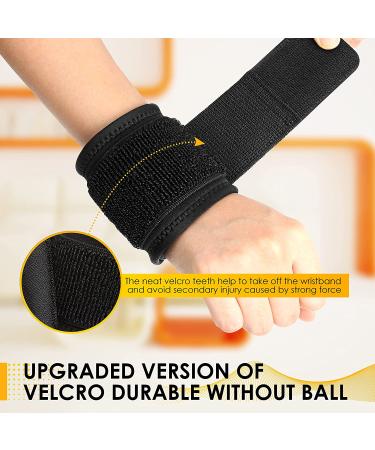 2 Pack Carpal Tunnel Wrist Brace - Unisex Fitness Wrist Wraps for Pain Relief & Support | Adjustable Strap for Sports Injuries - Black - Buy Online on GoSupps.com