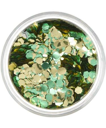 Moon Glitter Mystic Biodegradable Eco Chunky Glitter - Shamrock - 3g - Eco-Friendly Festival Makeup for Face, Body, Nails, Hair & Lips - Buy Online on GoSupps.com