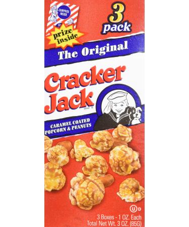 Cracker Jack The Original Popcorn, (6) 1oz boxes Caramel 1 Ounce (Pack of 6)