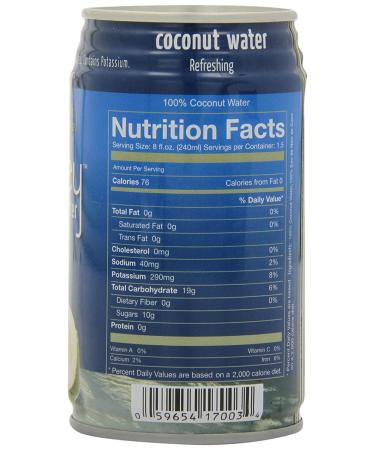 Blue Monkey 100% Natural Coconut Water 11.2oz (Pack of 24) - Packaging May Vary - Buy Online on GoSupps.com