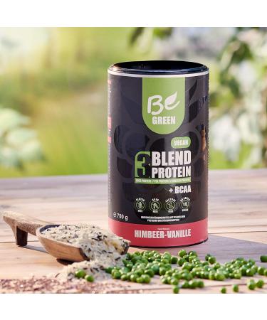 Buy Begreen 3Blend Vegan Protein Powder Raspberry Vanilla | BCAA & B12 | Lactose-Free Gluten-Free No Added Sugar | 700g | Delicious International Shipping - Buy Online on GoSupps.com