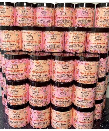 Whipped Soap | Luxurious Kaolin Clay Body Wash | Shower Fluff | Shaving Foam | Shower Cream | Bubble Bath | Handmade Soap | Shower Whip | Seasonal Gifts | Stocking Fillers (PEACH BLOSSOM) - Buy Online on GoSupps.com