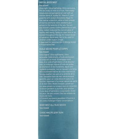 AHAVA Sea Kissed Dry Oil Body Mist - Hydrating Sea-Scented Spray - Buy Online on GoSupps.com