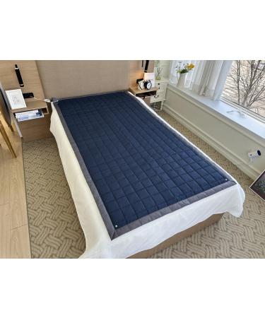 Grounding Single Mat-Stainless Steel Fabric 39x79 inch (Navy)