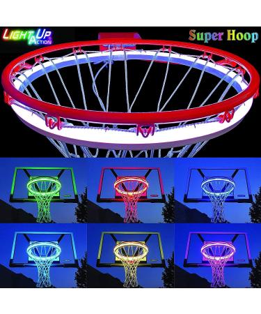 Light Up Action Super Hoop 2.0 - Neon Basketball Goal with Rebound Reaction - AC Adapter Version - Buy Online on GoSupps.com