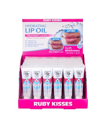 Ruby Kisses Hydrating Lip Oil Display Set (48 PCS)