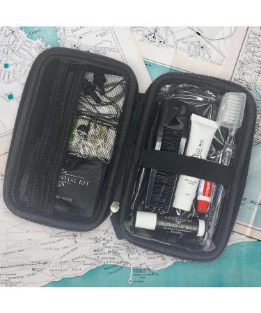 Essential Travel Kit: 17 Must-Have Personal Care & Accessories - Black Travel Amenity Kit for Your Adventure - Buy Online on GoSupps.com