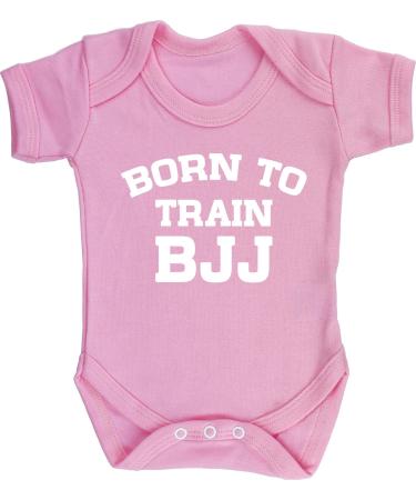Hippowarehouse Born to train bjj baby vest bodysuit (short sleeve) boys girls