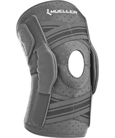 Mueller Comfort Plus Self-Adjusting Hinged Knee Brace - Gray, L/XL - Men and Women - 1 Pack - Buy Online on GoSupps.com