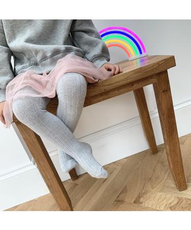 Non-Slip Ribbed Baby & Toddler Girls Tights - Winter Warm Anti-Skid Tights for Active Children | 2 Years Sparkle - Buy Online on GoSupps.com