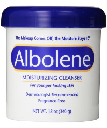 Albolene Moisturizing Cleanser Fragrance Free 12 oz (Pack of 2) Unscented 12 Ounce (Pack of 2)