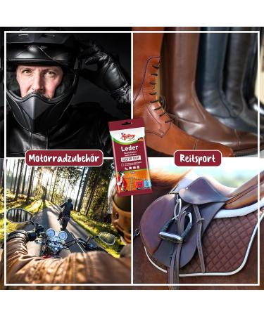 Poliboy Leather Wet Wipes - Perfect Cleaning for Smooth & Synthetic Leather - 3-Pack (60 Towels) - Made in Germany - Buy Online on GoSupps.com