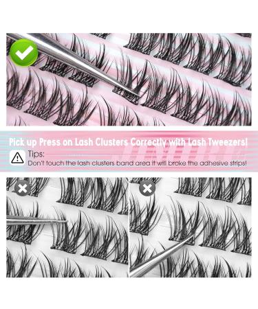 JIMIRE Self Adhesive Eyelashes - Natural Look 11-13MM Wispy Anime Lash Clusters | Reusable & Quick to Wear Eyelash Art - Buy Online on GoSupps.com