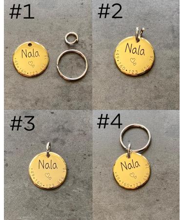 Personalized Paws & Peewees Dog Collar Tags | Engraved Silver Badge for Dogs Puppies & Cats - Custom Name Symbol & Phone Number - Buy Online on GoSupps.com